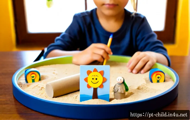 Home 16 아동상담사 실무에 필요한 도구들 - Photorealistic child counseling office in Portugal, warm daylight through a window, a compassionate ...